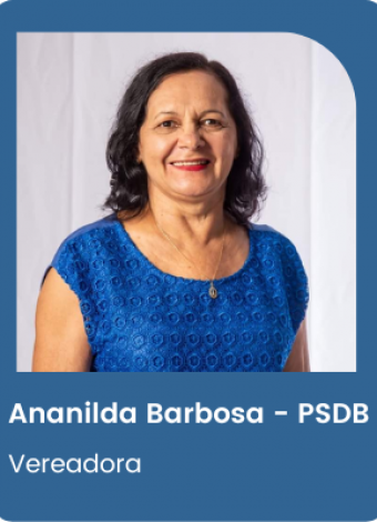 Vereadora Ananilda Barbosa – PSDB